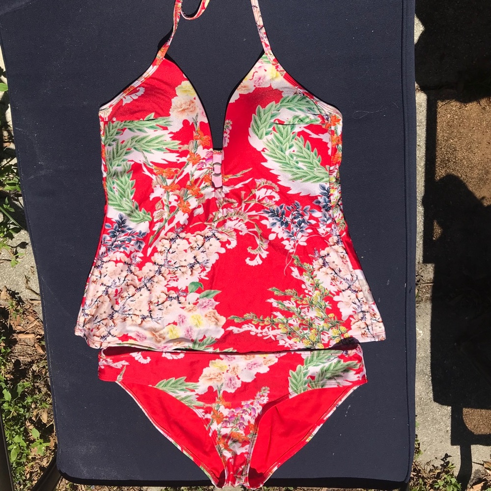 Rachel Rachel Roy hot floral tankini